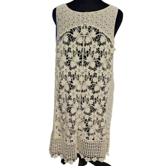 Open Crochet Tunic Top or Swim Cover-up - Picture 4 of 5